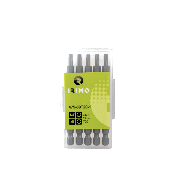 Zestaw długich bitów 1/4" TORX T30 L-89, 5 sztuk
