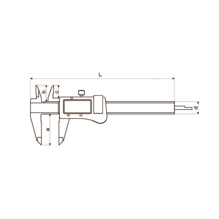 Suwmiarka cyfrowa 200 mm MAUA-E MET. RB5