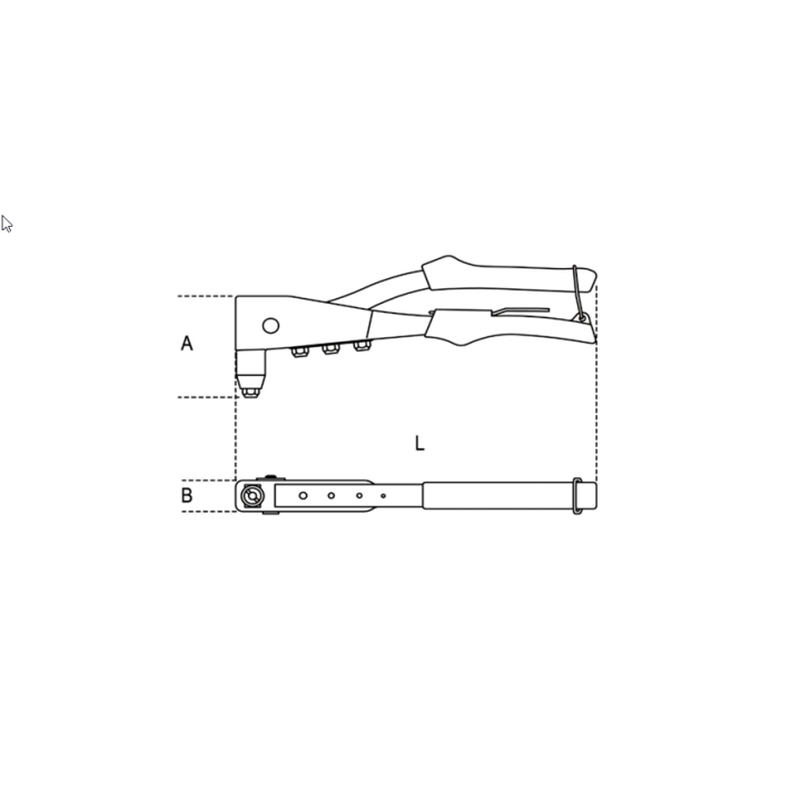 Nitownica ręczna 2,4-4,8mm L-265