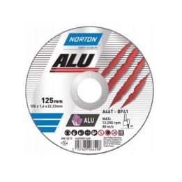 Tarcza Vulcan do aluminium 125mm x 1.6mm x 22.2mm T41 A46Q