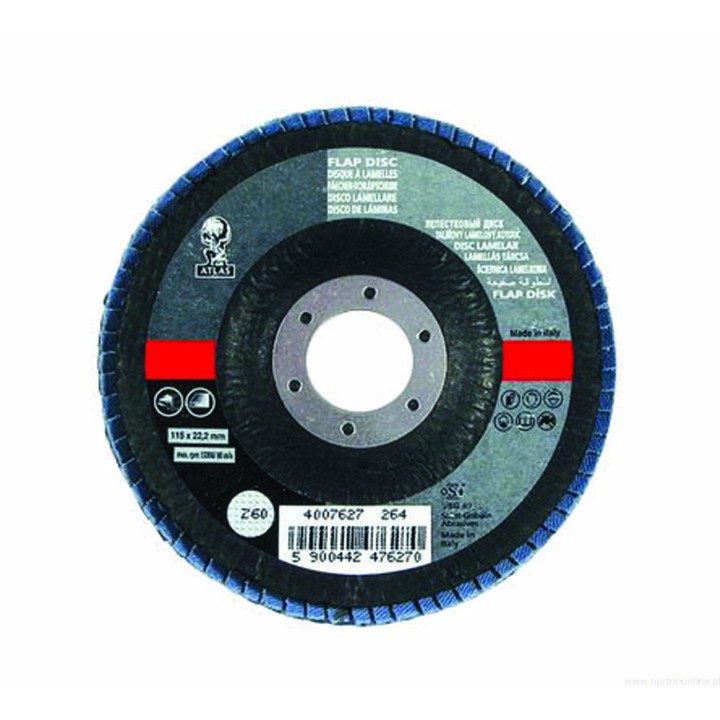 Tarcza lamelkowa 125x22 R265N P60