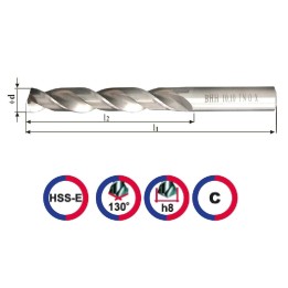 Wiertło kobaltowe 14mm pod gwint M16 INOX HSSE